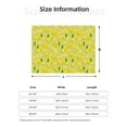 thumbnail image 5 of Naloa Bright Lemons Flannel Blankets - Thick and Warm Blanket for Winter, Soft Fuzzy Plush King Blanket for All Seasons40"x30", 5 of 6