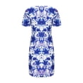 thumbnail image 4 of GZWYHT Robes d'Été, Robes pour Femmes 2025 Robe d'Été à Manches Courtes avec Poche Robe Décontractée Douce Midi, Robes Décontractées, Robe I, Robes de Vacances S, 4 of 4