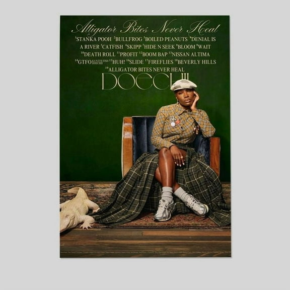 Music Poster- Doechii Poster -ALLIGATOR BITES NEVER HEAL - Vintage Style - Size 24x36 - Postora