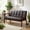 Black, variant on MAYEERTY 49.02" Classic Solid Wood Frame Loveseat, 2-Seater Tufted Back Couch with High-Density Foam, Non-Slip Leg Pads & Easy Assembly