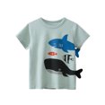 thumbnail image 2 of Vedolay Boy Tops Boys Shirts Kids Cartoon Shirt Printed Teenager Short Sleeve T-Shirts,Green 8-9 Years, 2 of 5