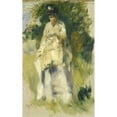 thumbnail image 3 of Pierre-Auguste Renoir 13x18 Black Modern Framed Museum Art Print Titled - Woman Standing by a Tree (1866), 3 of 5