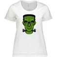 thumbnail image 3 of Inktastic Halloween Frankenstein Head Women's Plus Size T-Shirt, 3 of 5