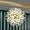 Gold, variant on FTLLI 9-Light Modern Crystal Chandelier, Gold Dandelion Firework Chandeliers, Hanging Pendant Lighting Fixture for Dining Room, Bedroom, Bathroom, Entryway, Foyer