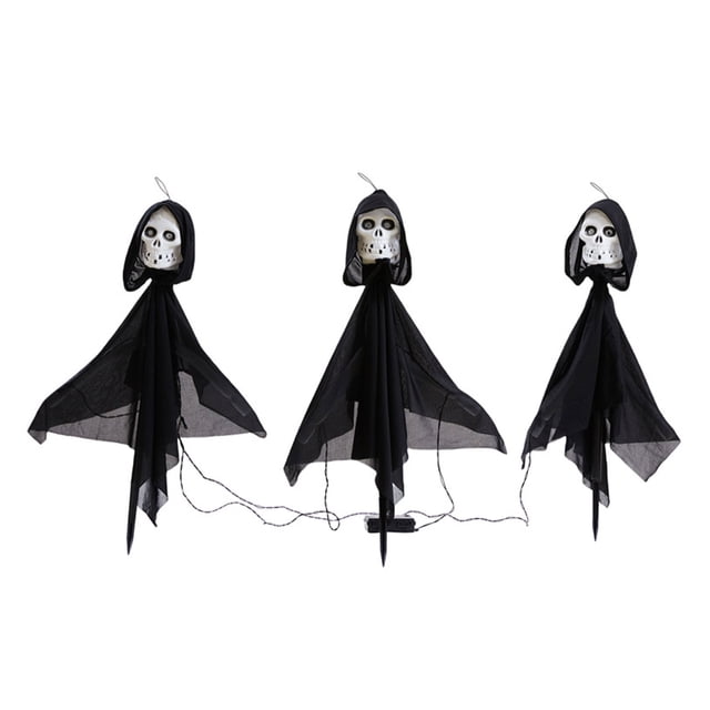 Luces exteriores de esqueleto aterrador Bewildely ABS impermeables para Halloween