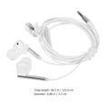 thumbnail image 4 of FENGGUIQU Wired 35Mm Headphones with Mic for Phone Computer and Tablet White Sports Earphones, 4 of 6