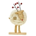 thumbnail image 1 of Decoraciones de mesa navideñas, decoración rústica de escritorio, adornos de fieltro de madera, granja para regalo de Navidad, estante de vacaciones, Estilo D, 1 of 8