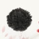thumbnail image 5 of Afroamericano Afro Corto Kinky Curly Wrap Drawstring Puff Ponytail Bun Extension para Niñas Mujeres, 5 of 5