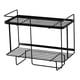 thumbnail image 1 of Estante de almacenamiento sobre el inodoro Sunnimix Organizador de Baño de acero para toallas de papel Champú 2 niveles negro, 1 of 8