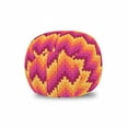 thumbnail image 1 of Geometrical Storage Toy Bag Chair, Chevron Pattern Illustration Colorful Column Like Elements Image Art Print, Stuffed Animal Organizer Washable Bag, Large Size, Multicolor, by Ambesonne, 1 of 3