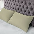thumbnail image 6 of Unique Bargains 2-Pack Solid Microfiber Pillowcases, King, Khaki, 6 of 8