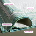 thumbnail image 6 of Safavieh Courtyard Ercan Bordered Indoor/Outdoor Area Rug, Ivory/Green, 2'7" x 5', 6 of 14