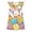 3-Pink, variant on Shadoumai Toddler Girl Dress Ruffle Sleeve Easter Day Cartoon Printed Cute Suspenders Princess Girl Clothes Set