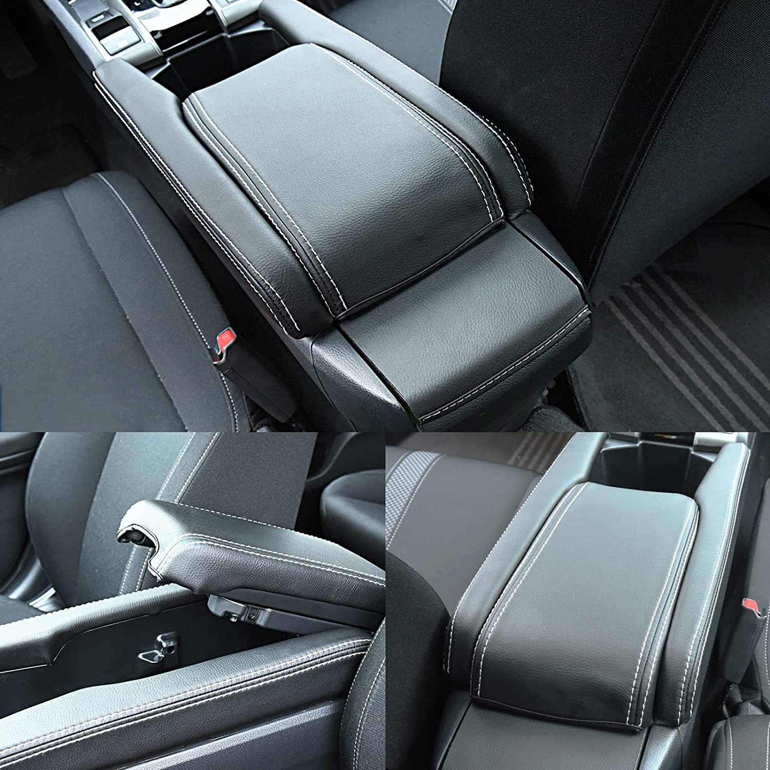 Coussin Accoudoir Central Pour Ford Mondeo Mk4 2007-2014 - Housse De Protection Console Centrale | Matériau Doux, Imperméable, Installation Facile Avec Sangles