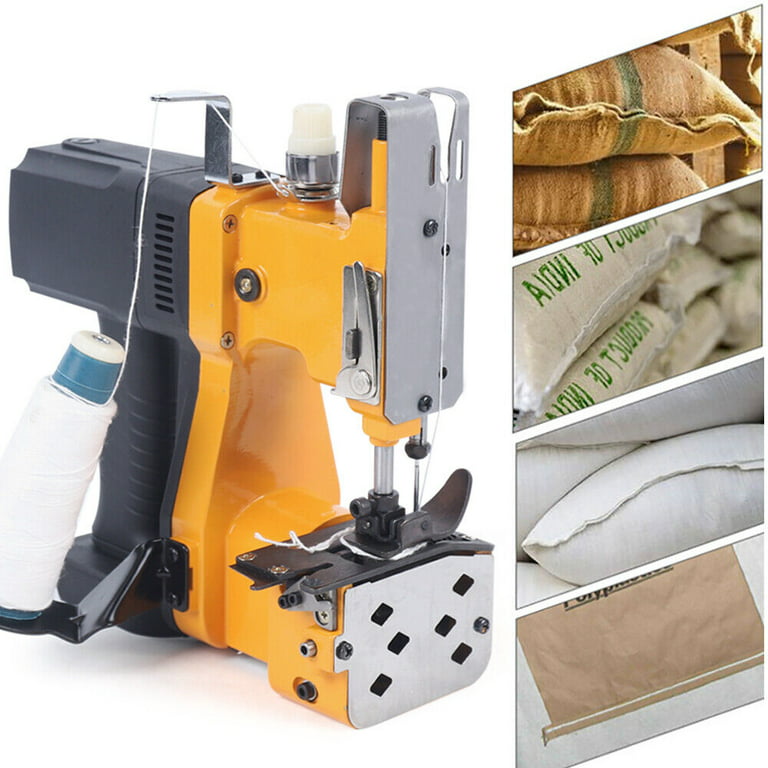  Electric Bag Sewing Machine, Handheld Sewing Machine Heavy Duty  Smaller and Lighter, 36V Portable Sewing Electric Stitcher for Rice Woven  Leather Snakeskin Bag Sack