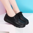 thumbnail image 2 of Mepaouo Womens Leather Slip on Shoes Comfort Walking Work Nurse Loafers Lightweight Casual Dress Shoe, 2 of 7