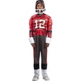 thumbnail image 2 of DC B Brady NFL Boys Rookie Muscle Suit, Red/Black/White Halloween Costume, 2 of 3