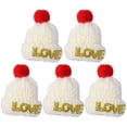 thumbnail image 2 of npkgvia Christmas Decorations,Hat,5 Pcs Of Mini Christmas Hat And Small Christmas Hat Handicrafts Small Christmas Hat Cup Cap Silver Bracket Family Christmas Decoration,Clearance, 2 of 7