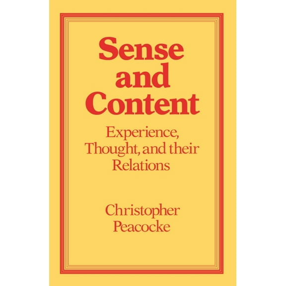 Sense and Content, (Paperback)