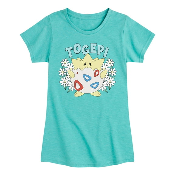 Pokémon - Floral Togepi - Youth Girls Short Sleeve T-Shirt