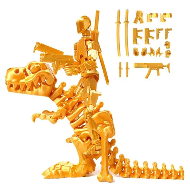 Figura Acción Dummy 13 Y Ensamblaje Dinosaurio Completado para Regalos Coleccionistas