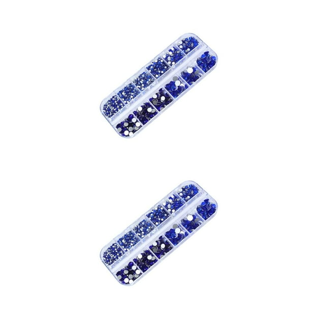 Qarigey Nail Pixie Beads Flatback Crystal Rhinestones Suministros de bricolaje confiables Usos versátiles Accesorio de manicura azul 2000pcs azul 2000 piezas 2piezas Qarigey CBP262790