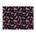 thumbnail image 4 of KLL Breast Cancer Awareness Print Fleece Throw Blanket, Horizontal Fleece Bedding Cute Soft Blankets Comfy Fleece Flannel Plush Home Decor for Couch & Bed -60"x50", 4 of 9