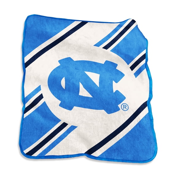 Logo Brands North Carolina Tar Heels 50" x 60" Raschel Stripe Throw Blanket
