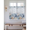 thumbnail image 2 of Blue Starfish Coastal Bathroom Window Curtain, Eucalyptus Summer Nautical Shell Light Filtering Coffee Kitchen Curtains, Bedroom Living Room Curtains 2 Panel 84"x45", 2 of 6