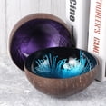 thumbnail image 4 of Shisuyan 2PCS Natural Coconut Shell Bowl Storage Bowl Candy Container Nuts Holder (Pattern 2 and Pattern 3), 4 of 8
