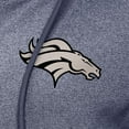 thumbnail image 2 of Women's Antigua  Heather Navy Denver Broncos Seeker Full-Zip Hoodie Jacket, 2 of 2