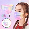 thumbnail image 1 of B50pcs Niños Mascarilla desechable Niños 3ply Earloop Mascarilla protectora transpirable, 1 of 5
