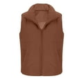 thumbnail image 6 of Women's Sleeveless Fleece Casual Vest Coat with Attached Hat for Winter Warmth Wear, 6 of 6