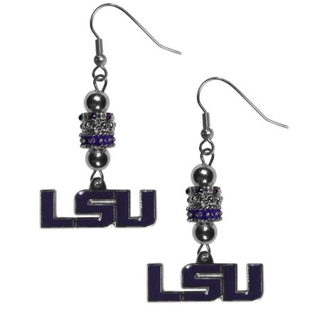 Lsu Tigers Euro Bead Earrings Lsu Tigers Euro Bead Earrings