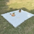 thumbnail image 2 of Firefly Hope 59*35.4in Moisture-Proof Portable Picnic Mat – Outdoor Blanket for Camping, Beach & Picnics, White A, 2 of 3