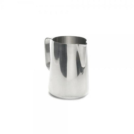 New Large 50 oz. (Ounce) Espresso Coffee Milk Frothing Pitcher, Steaming Frothing Pitcher, Stainless Steel (18/10 Gauge) (1, A)