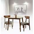thumbnail image 7 of SK New Interiors Yumiko Rectangular Dining Kitchen Table Modern Wood, Medium Brown Finish, 7 of 7