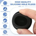 thumbnail image 3 of Uxcell 8 Pcs Tapón de Silicona en Forma de T, Diámetro 33 mm/1.3 Pulgadas, Tapón de Silicona Impermeable Reutilizable para Sellar Agujeros Redondos en Equipos de Tuberías, Negro, 3 of 7