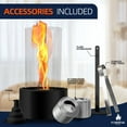 thumbnail image 4 of Korniful Mini Tornado Flame Round Metal Tabletop Fire Pit,Birthday Parties & Housewarming Christmas Gifts, Fun for Friday Nights - Black, 4 of 6