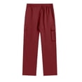 thumbnail image 4 of LIaqionyy Men's Baggy Cargo Pants Elastic Waist Drawstring Casual Loose Joggers Hiking Outdoor Trousers with Pockets, 4 of 5