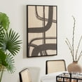 thumbnail image 2 of SAFAVIEH Inky Freeway 24 in. x 36 in. Framed Wall Art, Taupe/Brown, 2 of 6
