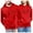 Red, variant on Men's And Women's Valentine's Day Heart Print Loose Pullover Hooded Sweatshirt Womens Zip up Hooded Sweatshirt