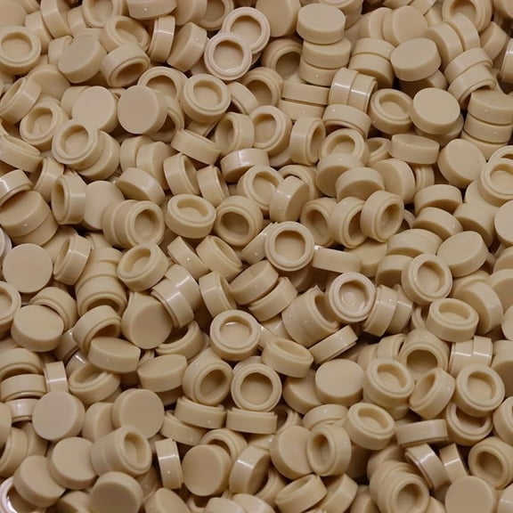 260 Piece Building Tile Bulk, Round 1x1, Compatible with Lego Parts and Pieces