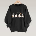 thumbnail image 2 of Certgust Women's Sweatshirt Under $10 Womens Pullover Funny B Print Long Sleeved O Neck Fashion Warm Autumn Winter Sweatshirt Tops, 2 of 8