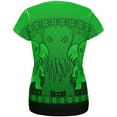 thumbnail image 2 of Ugly Christmas Sweater Big Cthulhu Greater Gods All Over Womens T Shirt Multi LG, 2 of 2