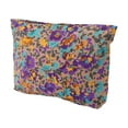 thumbnail image 1 of 1 Pc Bolsa de Maquillaje Impresa Portátil para Mujeres para Viajes, Vacaciones, Camping, Lona Púrpura, 1 of 3