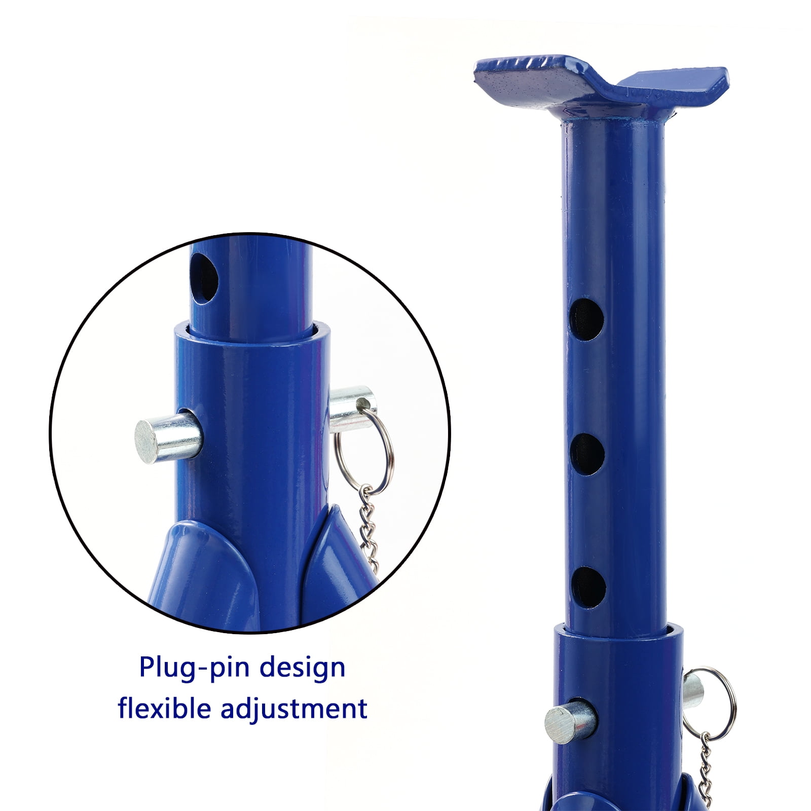 AUTOXBERT 2 PCS 3 Ton Car Jack Stands Lift Heavy Duty Vehicle Support Durable Axle Jack