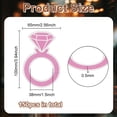 thumbnail image 2 of 150pcs Paper Wine Glass Charms Blank Goblet Marker Diamond 100x65x0.5mm Inner Diameter: 38mm, 2 of 6