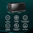 thumbnail image 2 of Hisense 1.4 C.F. Microondas, Tecnología Inverter, 26menús mexicanos preestablecidos, Revestimiento Cerámico, ECO y Mute, Cocina Inteligente, Bloqueo Infantil, Acero inoxidable negro, HMMS3411DSV, 2 of 5