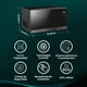 thumbnail image 2 of Hisense 1.4 C.F. Microondas, Tecnología Inverter, 26menús mexicanos preestablecidos, Revestimiento Cerámico, ECO y Mute, Cocina Inteligente, Bloqueo Infantil, Acero inoxidable negro, HMMS3411DSV, 2 of 5